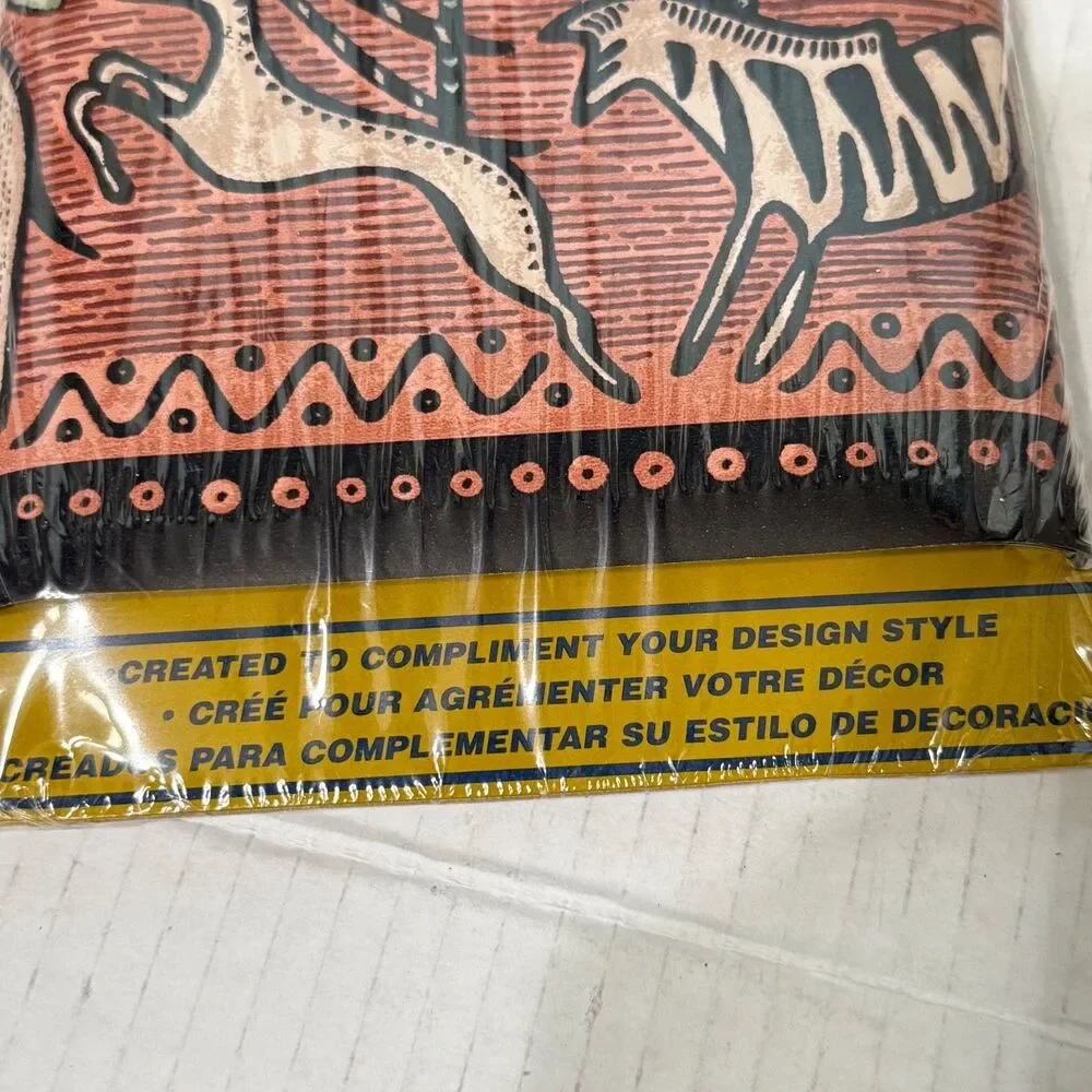 Domestications Pre Pasted Wallpaper Wall Border INDIES African Safari Dan Rivers